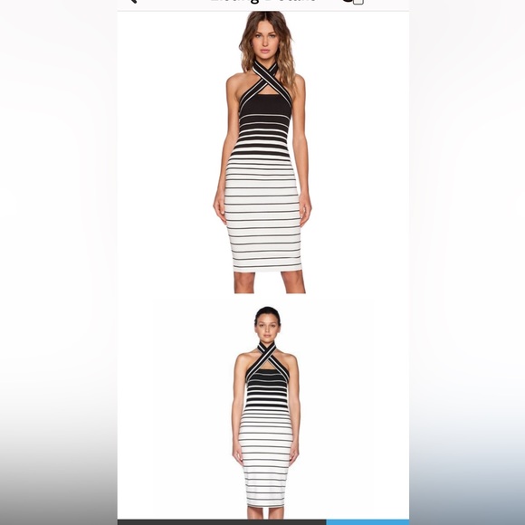 bec and bridge black and white striped dress Maricia Mini Dress main image 1